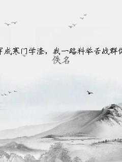 穿成寒门学渣，我一路科举舌战群儒 作者：佚名